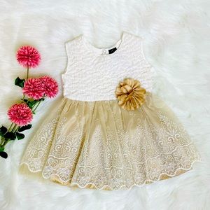 BabyGirl floral Dress Baby Wedding Dress Elegant Party Tulle Dress For baby Girl